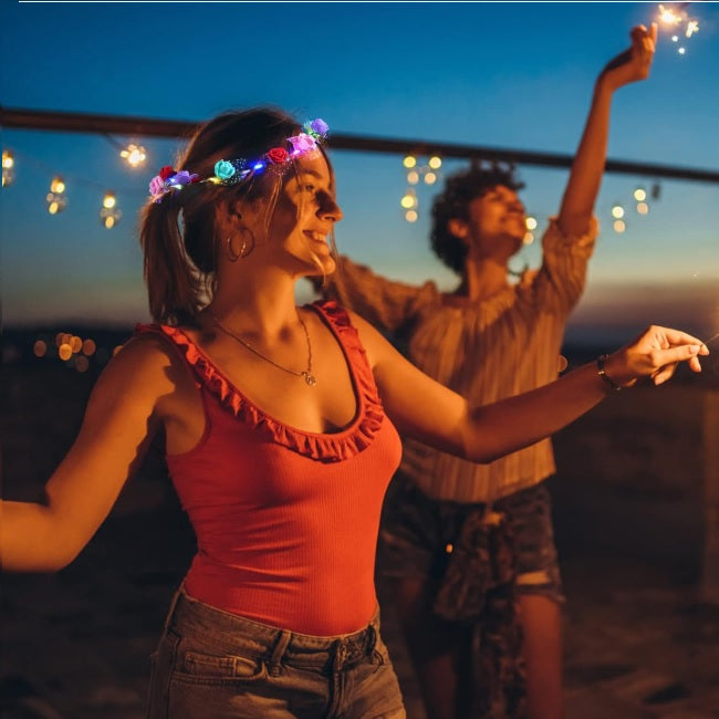 Light Up Flower Headband